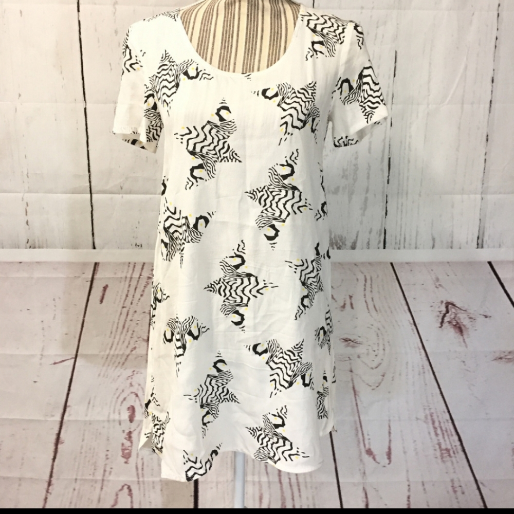 Pink Stitch Tee-Shirt Zebra Dress Sz.2